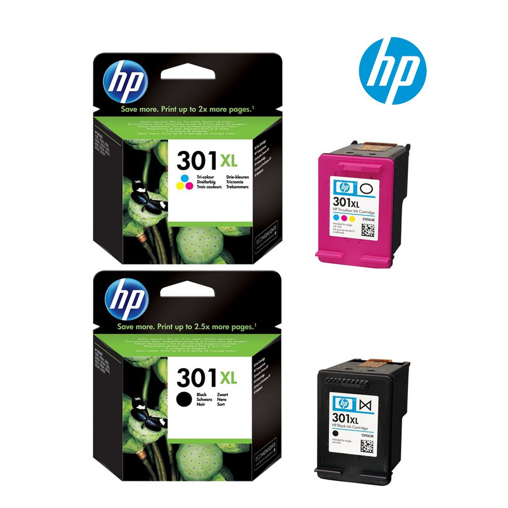 HP 301XL Ink Cartridge 1 Set, Black CH561E