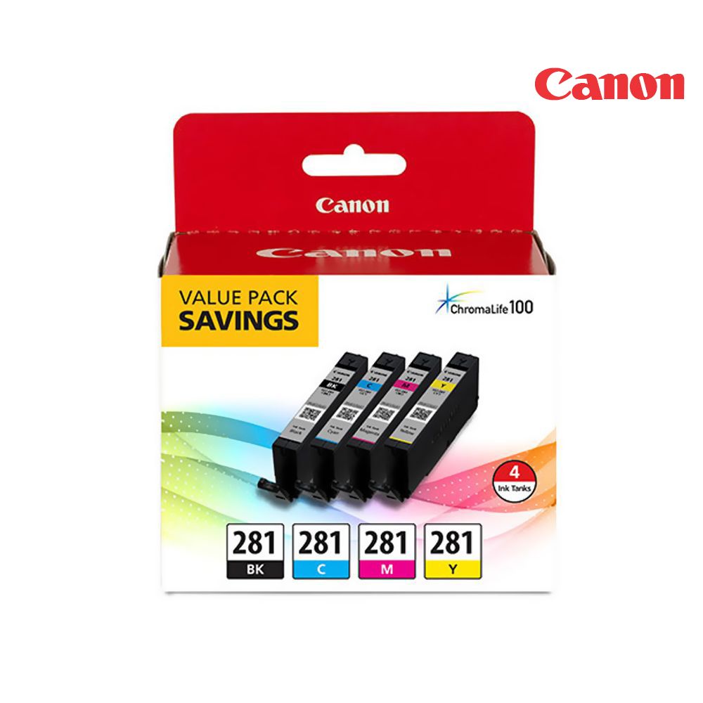Canon CLI-281 Ink Cartridge 4-Color Multipack