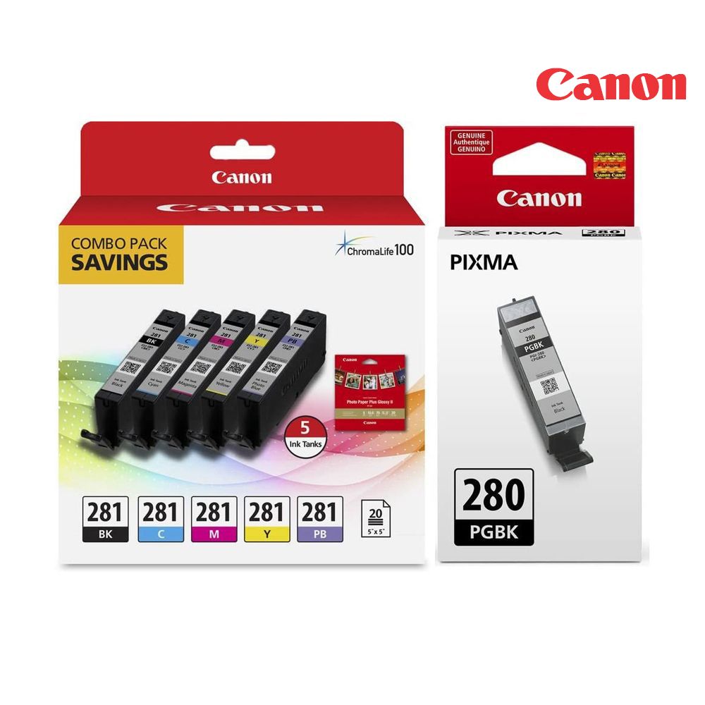 Canon CLI-281/PGI-280 Ink Cartridge Set Black Colour