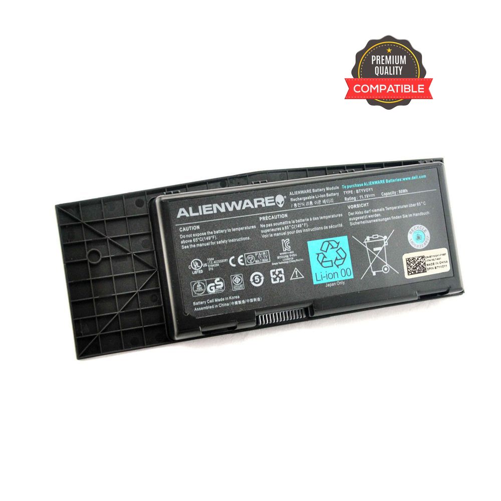 Alienware BTYVOY1 Type Replace Battery For Dell Alienware M17X M17X R3 M17X R4 Series 