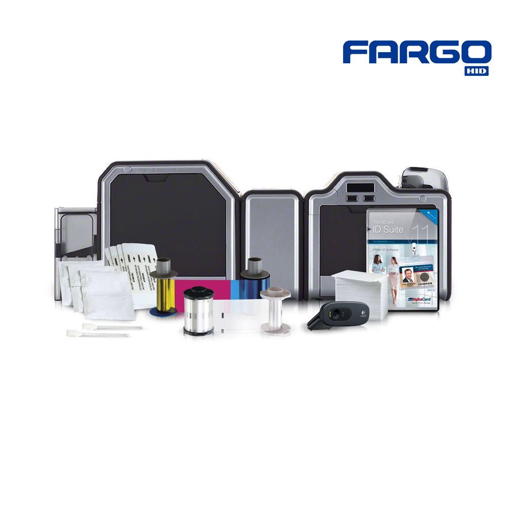 Fargo Dual-Sided Card Printer with MAG Encoder Dual-Sided Lamination