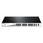 D LINK DES-1210- 28P 24-Port 10/100Base-T PoE with 2 1000BaseT Copper port & 2 Combo SFP/ Gigabit copper port Smart Switch 