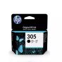 HP 305 Black Original Ink Cartridge For HP DeskJet 2320, 2710, 2720, 2721, 2722, 2723, 2724, Plus 4110, 4120, 4130, ENVY 6010, 6020, 6022, 6030, 6032,  ENVY Pro 6420 , 6422 , 6430, 6432 All-in-One Printer