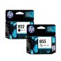 HP 852/855 Ink Cartridge 1 Set | Black C8765Z | Colour C8766Z for HP Photosmart 8450, 8150, 2710, 2610, 375, 325, Officejet 7410, 7310, 6210, PSC 2350, Deskjet 6840, 6540, 6520, 5740 Printer