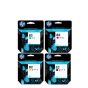 HP 82 Ink Cartridge 1 Set | Black C4910A | Cyan C4911A | Magenta C4912A | Yellow C4913A for HP DesignJet 500, 500PS, 800, 800PS, 510, 815MFP, 820MFP, cc800ps Printer