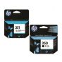 HP 350/351 Ink Cartridge 1 Set | Black CB335E | Colour CB337E for HP Deskjet D4200, D4245, D4260, D4263, D4300, Officejet J5700, J5730, J5780, J5785, J5790, Photosmart C4200, C4599, C5200, D5363 Priter