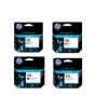 HP 711 Ink Cartridge 1 Set | Black 3WX01A | Cyan CZ130A | Magenta CZ131A | Yellow CZ132A For HP DesignJet T100, T120, T125, T130, T530, T520, T525 Printer