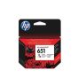 HP 651 Tri-Colour Ink Cartridge (C2P11A) for Hp Officejet 202, 252, Deskjet ink Advantage 5575, 5645 AIO Printer