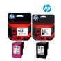 HP 652 Ink Cartridge 1 Set | Black F6V24A | Cyan F6V25A For HP Deskjet 1115, 1118, 2135, 2136, 2138, 3635, 3636, 3785, 3835, 4535, 4536, 4538, 4675, 4676, 4678 Inkjet Printer
