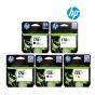 HP 178XL Ink Cartridge 1 Set | Black CN684HJ | Cyan CN685H | Magenta CN686H | Yellow CN687H | Photo Black CB322HE For HP PhotoSmart B8553, C5383, C6383, D5463, B010b,B109c,B110a, B209b,B210b, C309h,C310b, C309c, C410c, B109g/r & B110d/e printers