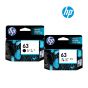 HP 63 Ink Cartridge 1 Set | Black F6U62A | Colour F6U61A For HP DeskJet 1112, 2130, 2131, 2132, 3630, 3632, 3634, 3830, ENVY 4510, 4513, 4516, 4520, 4650, 4517, Officejet 5200 All-in-One Printer
