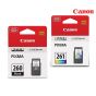 Canon CLI-261/PGI-260 Ink Cartridge 1 Set | Black | Colour| For PIXMA TS5320 Wireless All-in-One Printer