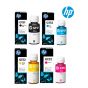 HP GT51/GT52 Ink Cartridge 1 Set | Black M0H57A | Cyan M0H54AE | Magenta M0H55A | Yellow M0H56A for HP DeskJet GT 5820, 5810, Ink Tank Wireless 515, 415, 416, 412, 319 All-in-One Printer