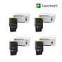 Lexmark 78C0X10-Black|78C0X20-Cyan|78C0X30-Magenta|78C0X40-Yellow 1 Set Standard Toner Cartridge For Lexmark CS421dn, Lexmark CX421adn, Lexmark CX522ade Printers