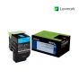 Lexmark 80C10C0 Cyan Toner Cartridge For Lexmark CX310dn, Lexmark CX310n, Lexmark CX410de, Lexmark CX410dte, Lexmark CX410e, Lexmark CX510de, Lexmark CX510dhe, Lexmark CX510dthe
