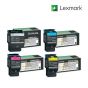 Lexmark C544X1KG-Black|C544X1CG-Cyan|C544X1MG-Magenta|C544X1YG-Yellow 1 Set Standard Toner Cartridge For Lexmark C544dn,  Lexmark C544dtn,  Lexmark C544dw,  Lexmark C544n,  Lexmark C546dtn,  Lexmark X544dn,  Lexmark X544dn MFP,  Lexmark X544dtn