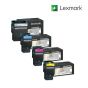 Lexmark C544X2KG-Black|C544X2CG-Cyan|C544X2YG-Yellow|C544X2MG-Magenta 1 Set Standard Toner Cartridge For Lexmark C544dn,  Lexmark C544dtn,  Lexmark C544dw,  Lexmark C544n,  Lexmark C546dtn,  Lexmark X544dn,  Lexmark X544dn MFP