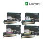  Lexmark C736H1KG-Black|C736H1CG-Cyan|C736H1YG-Yellow|C736H1MG-Magenta 1 Set Toner Cartridge  For  Lexmark C736dn, Lexmark C736dtn, Lexmark C736N, Lexmark X736de, Lexmark X736de MFP ,Lexmark X738de, Lexmark X738de MFP, Lexmark X738dte, Lexmark X746de