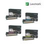 Lexmark C736H2KG-Black|C736H2CG-Cyan|C736H2YG-Yellow|C736H2MG-Magenta  1 Set Standard Toner Cartridge For Lexmark C736dn,  Lexmark C736dtn,  Lexmark C736N,  Lexmark X736de,  Lexmark X736de MFP,  Lexmark X738de,  Lexmark X738de MFP,  Lexmark X738dte