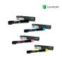  Lexmark X950X2KG-Black|X950X2CG-Cyan|X950X2MG-Magenta|X950X2YG-Yellow Toner Set Standard Cartridge For Lexmark X950de, Lexmark X952dte, Lexmark X954dhe