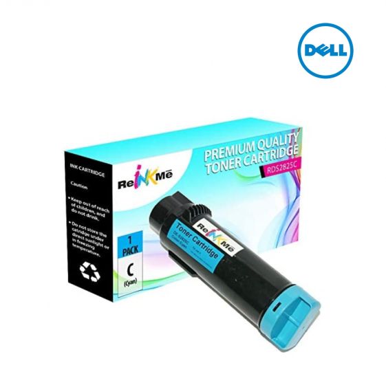  Compatible Dell P3HJK Cyan Toner Cartridge For Dell Color Cloud H825cdw MFP,  Dell H625,  Dell H625cdw,  Dell H825cdw,  Dell S2825cdn
