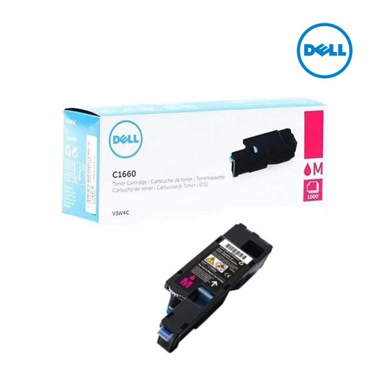 Compatible Dell V3W4C Magenta Toner Cartridge For Dell C1660w