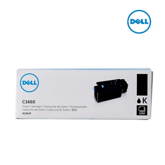  Dell 4G9HP Black Toner Cartridge For Dell C1660w