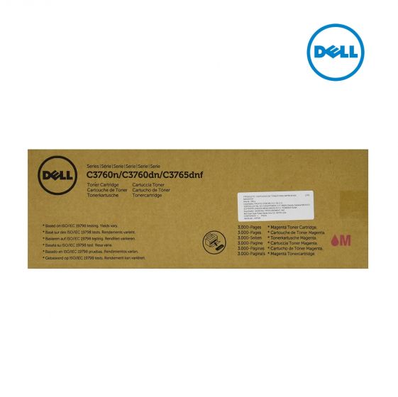  Dell 2GYKF Magenta Toner Cartridge For Dell C3760dn,  Dell C3760n,  Dell C3765dnf,  Dell C3765dnf MFP