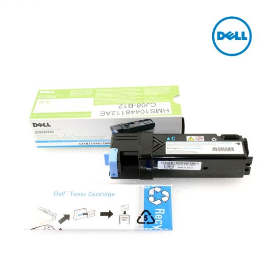  Dell WHPFG Cyan Toner Cartridge For Dell 2150cdn,  Dell 2150cn,  Dell 2155cdn,  Dell 2155cn,  Dell 2155cn MFP