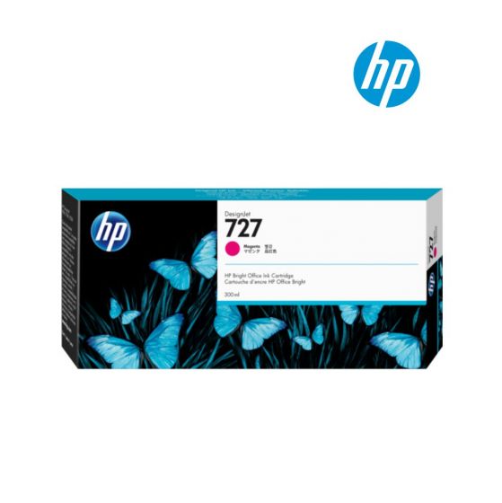 HP 727 300-ml Magenta Ink Cartridge (B3P14A) for HP Designjet T1500, T920, T2500 Printer