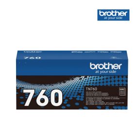  Brother TN760 Black Genuine Toner Cartridge For Brother DCP-L2510 D,  Brother DCP-L2530 DW,  Brother DCP-L2550 DN , Brother DCP-L2550DW,  Brother HL-L2310D,  Brother HL-L2350DW,  Brother HL-L2370 DN,  Brother HL-L2370DW