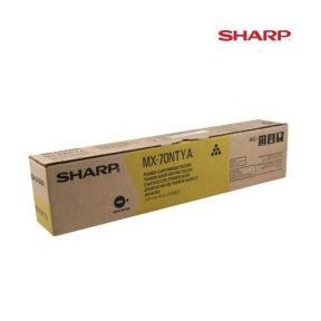 Sharp MX-70NTYA Yellow Toner Cartridge For Sharp MX-5500N,  Sharp MX-6200N,  Sharp MX-6201N,  Sharp MX-7000N,  Sharp MX-7001N