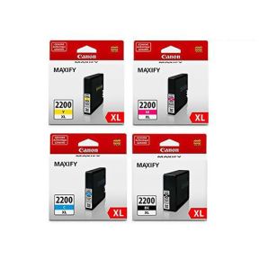 Canon PGI-2200XL Ink Cartridge 1 Set | Black | Colour| For Canon Maxify MB2020, MB2120, MB2320, MB2720 Printers