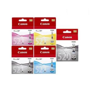 Canon PGI-520/CLI-521 Ink Cartridge 1 Set | Black | Colour|For PIXMA iP3600, iP4700, MP540, MP550, MP560, MP620, MP630, MP640, MP980,  MP990 Printers