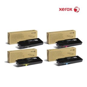  Xerox 106R03524-Black|106R03526-Cyan|106R03525-Yellow|106R03527-Magenta Toner Bundle Standard Set  For  Xerox VersaLink C400, Xerox VersaLink C400DN, Xerox VersaLink C405, Xerox VersaLink C405DN