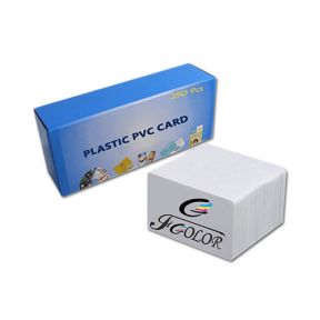 Plastic PVC Cards for ID Card Printing (100pcs Pack) Plastic PVC Card Compatible with All know ID card Printers,Epson Inkjet Printers