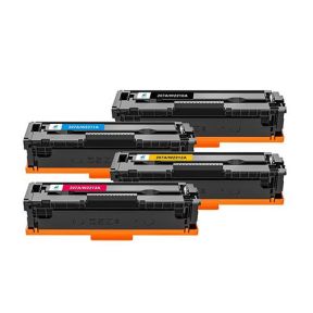 HP 207A No Chip 1 Set Compatible Toner | Black W2210A | Cyan W2211A | Yellow W2212A | Magent For HP Color LaserJet Pro M255dw, M255nw, MFP M283fdn. MFP M283fdw, MFP M282nw All-In-One Printersa W2213A