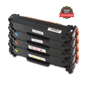 HP 312A 1 Set Compatible Toner | Black CF380A | Cyan CF381A | Yellow CF382A | Magenta CF383A For HP Color LaserJet Pro MFP M476dn, MFP M476dw, MFP M476nw Printers