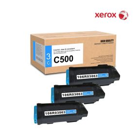  Xerox 106R03863 Cyan Toner Cartridge For Xerox VersaLink C500DN,  Xerox VersaLink C500N,  Xerox VersaLink C505S,  Xerox VersaLink C505X