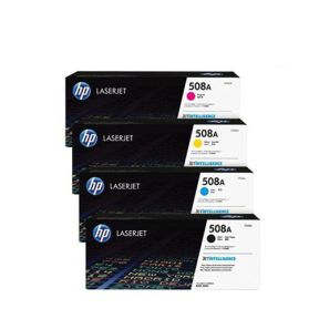 HP 508A 1 Set Original Toner| Black CF360A |Cyan CF361A |Yellow CF362A | Magenta CF363A For HP Color LaserJet Enterprise Flow MFP M577z M553dn, M553n, M553x, MFP M577dn, MFP M577f Printers