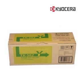  Kyocera TK582Y Yellow Toner Cartridge For  Kyocera FS-C5150DN, Kyocera P6021cdn, Imagistics Kyocera ECOSYS P6021cdn, Imagistics Kyocera FS-C5150DN