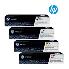 HP 126A 1 Set Original Toner | Black CE310A | Cyan CE311A | Yellow CE312A | Magenta CE313A For HP Color LaserJet Pro CP1025, CP1025nw, MFP M175NW, M275 Printers