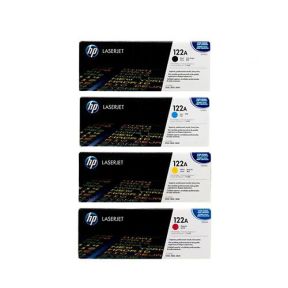 HP 122A 1 Set Original Toner Black Q3960A| cyan Q3961A |Yellow Q3962A |Magenta Q3960A For HP Color LaserJet 1500, 1500L, 1500Lxi, 2500, 2500L, 2500Lse. 2500n. 2500tn. 2550, 2550L, 2550Ln, 2550n, 2820, 2840 Printers 