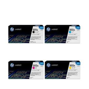 HP 502A 1 Set Original Toner| Black Q6470A | Cyan Q6471A| Yellow Q6472A | Magenta Q6473A For HP Color LaserJet 3600, 3600dn, 3600n, 3800, 3800dn, 3800n, 3800dtn,CP3505dn, CP3505, CP3505n, CP3505x Printers