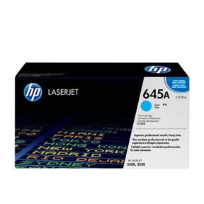 HP 645A (C9731A) Cyan Original Laserjet Toner Cartridge  For HP Color LaserJet 5500, 5500dn, 5500dtn, 5500hdn, 5500n, 5550, 5550dn, 5550dtn, 5550hdn, 5550n Printers