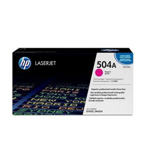 HP 504A (CE253A) Magenta Original Laserjet Toner Cartridge For HP Color LaserJet CM3530, CM3530fs, CP3525dn, CP3525dn, CP3525n Printers