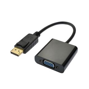 Display Port DP to VGA Adapter Cable Portable Male to Female Converter for PC Computer, Laptop, HDTV Projector