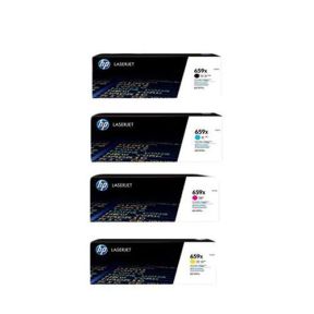 HP 659X 1 Set Original Toner Black W2010X | Cyan W2011X | Yellow W2012X | Magenta W2013X For HP Color LaserJet Enterprise M856x, HP Color LaserJet Enterprise MFP M776dn , HP Color LaserJet Enterprise M856dn, HP Color LaserJet Enterprise Flow MFP M776zs 