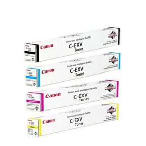 Canon C-EXV55 1 Set Original Toner Black Cyan Yellow Magenta For Canon imageRUNNER Advance C256 III, C356, DXC257, DXC357 Copiers