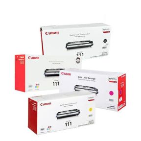 Canon CRG-111 Toner Cartridge 1 Set | Black | Cyan | Magenta | Yellow For Canon Laser Shot LBP-5300, LBP-5360, LBP-5400 Printers